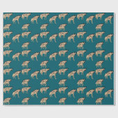Gestreepte hyena's cadeaupapier (Vlak)