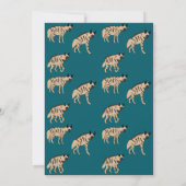 Gestreepte Hyena's Gefeliciteerd Kaart (Achterkant)