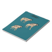 Gestreepte hyena's notitieblok (Linkerzijde)
