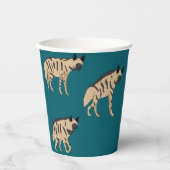 Gestreepte hyena's papieren bekers (Voorkant)