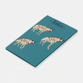 Gestreepte hyena's post-it® notes (Schuin)