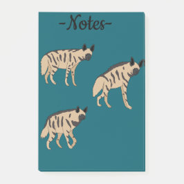 Gestreepte hyena's post-it® notes