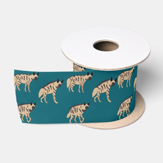 Gestreepte hyena's satijnen lint (Spoel)