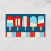 Gestreepte ijsjes Zakelijke of Contact Kaarten Visitekaartje (Achterkant)