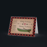 Gestreepte kano   Hart met pijlen dankkaart Bedankkaart<br><div class="desc">Een trouw dankkaart met een illustratie van een rood hart tussen twee pijlen en een groene kano.  De achtergrond is rood en zwart gestreept.  Deze kaart is ook verkrijgbaar in een kleinere formaat.  Zoek naar bijpassende trouwuitnodigingen en meer bij Jill's Paperie.</div>