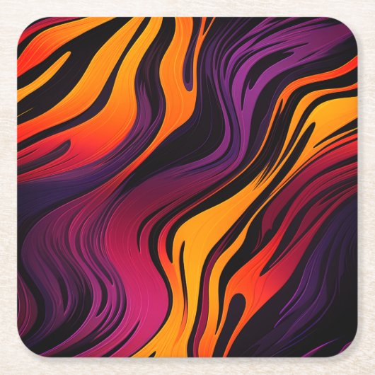 Gestreepte Kartonnen Onderzetters (Voorkant)