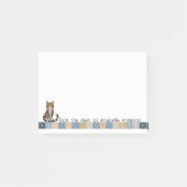 Gestreepte Kat Dekbed Personaliseer Post-it® Notes (Voorkant)