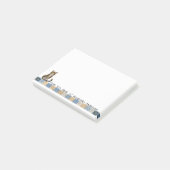 Gestreepte Kat Dekbed Personaliseer Post-it® Notes (Schuin)