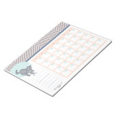 Gestreepte Kat Open Datum Bureaubladkalender Notit Notitieblok (Schuin)