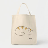 Gestreepte Kat Tote Bag (Voorkant)