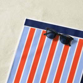 Gestreepte Katoenen Strandhanddoek Strandlaken