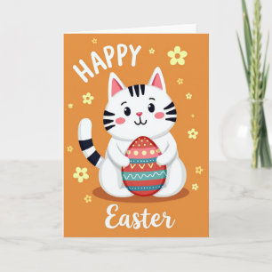 Gestreepte Katten Feestkaart Kaart