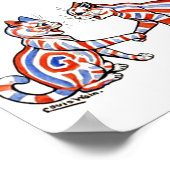 Gestreepte katten, Louis Wain, Poster (Hoek)