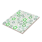 Gestreepte keramische tapijten tegeltje (Zijkant)