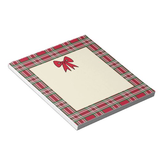 Gestreepte kerst Kladblok (Schuin)