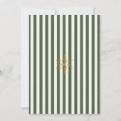 Gestreepte kerstkaart met dennboom (Achterkant)