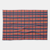 Gestreepte Keukenhanddoek met Plaid Patroon (Horizontaal)