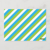 Gestreepte kikkerpad gepersonaliseerde Kaarten van (Achterkant)