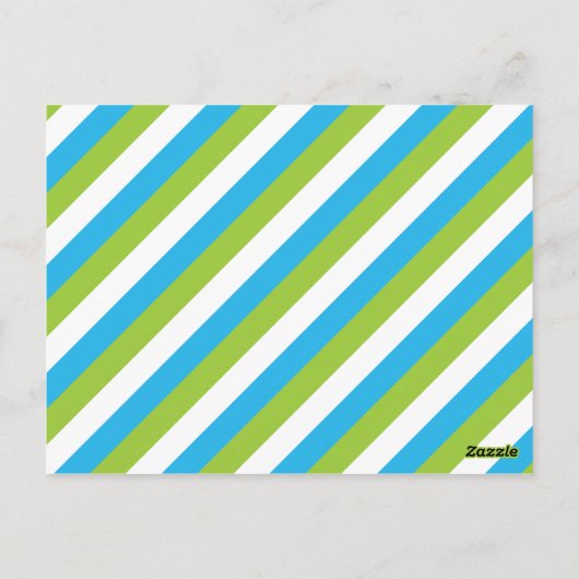 Gestreepte kikkerpad gepersonaliseerde Kaarten van (Achterkant)