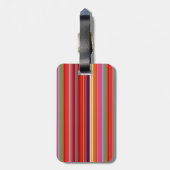 gestreepte kleuren bevestigen bagagelabel (Achterkant verticaal)