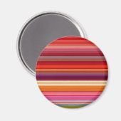 gestreepte kleuren bevestigen magneet (Voorkant / Achterkant)
