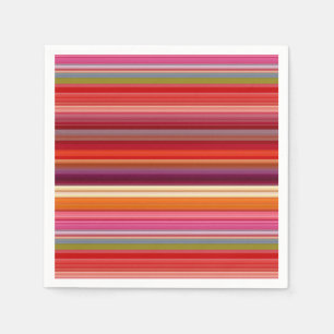 gestreepte kleuren bevestigen servet
