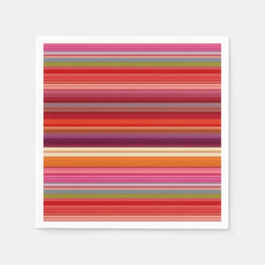 gestreepte kleuren bevestigen servet (Voorkant)