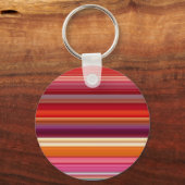 gestreepte kleuren bevestigen sleutelhanger (Voorkant)