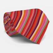  gestreepte kleuren bevestigen stropdas (Opgerold)