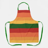 Gestreepte kleuren in het najaar schort (Voorkant)