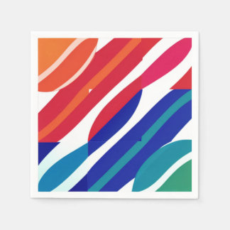 gestreepte kleuren servet