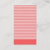 gestreepte kleuren trendy fotograaf Visitekaartje (Achterkant)