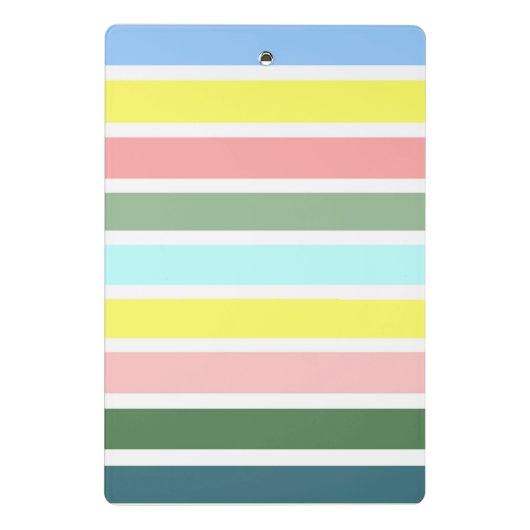 Gestreepte kleuren van Bermuda Mini Klembord (Achterkant)