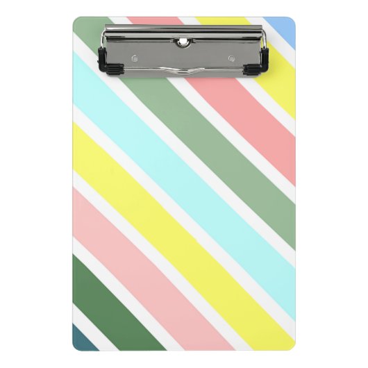 Gestreepte kleuren van Bermuda Mini Klembord (Voorkant)