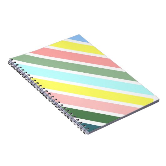 Gestreepte kleuren van Bermuda Notitieboek (Rechterzijde)