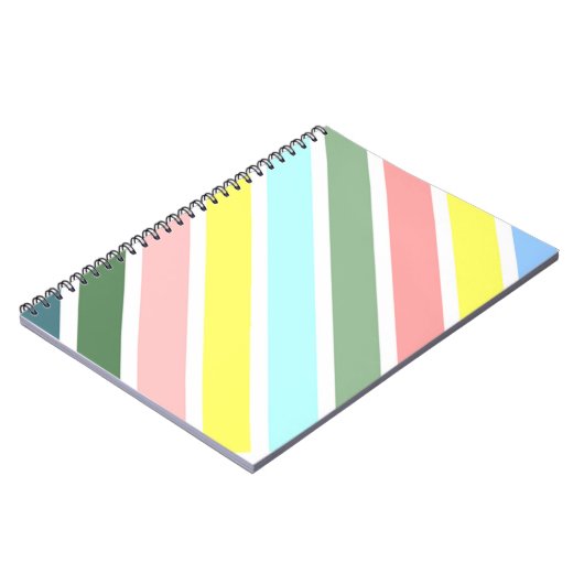 Gestreepte kleuren van Bermuda Notitieboek (Linkerzijde)