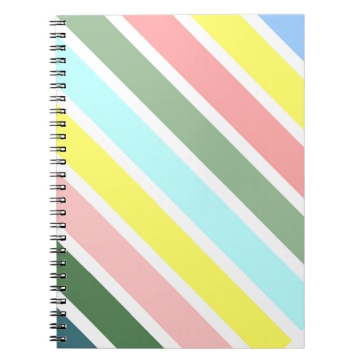 Gestreepte kleuren van Bermuda Notitieboek (Voorkant)