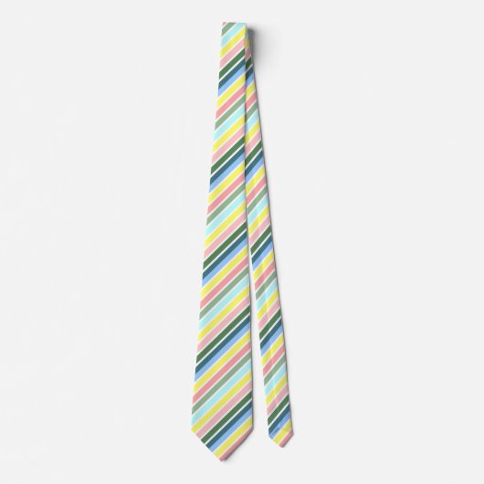 Gestreepte kleuren van Bermuda Stropdas (Voorkant)