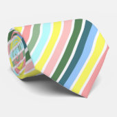 Gestreepte kleuren van Bermuda Stropdas (Opgerold)