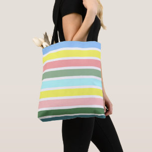 Gestreepte kleuren van St. George Bermuda Tote Bag