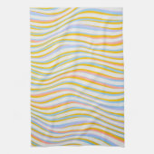 Gestreepte Kleurrijke Abstracte Theedoek (Verticaal)