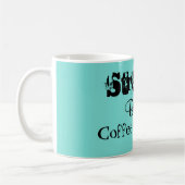 Gestreepte koffie met obsedeerde Aqua Koffiemok (Links)