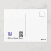 Gestreepte krokussen Beterschap Ansichtkaart Briefkaart (Achterkant)