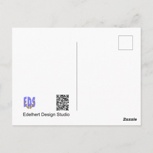 Gestreepte krokussen Beterschap Wenskaart Briefkaart (Achterkant)