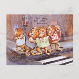 Gestreepte kruising briefkaart