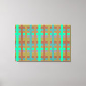 Gestreepte kunst aan de muur. canvas afdruk (Voorkant)