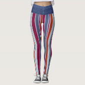 Gestreepte Leggings  (Voorkant)