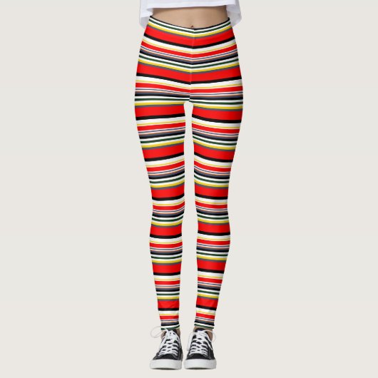 Gestreepte Leggings (Voorkant)