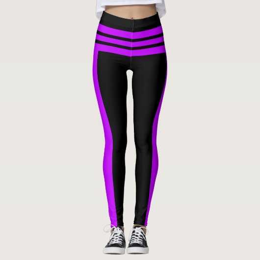 Gestreepte Leggings (Voorkant)