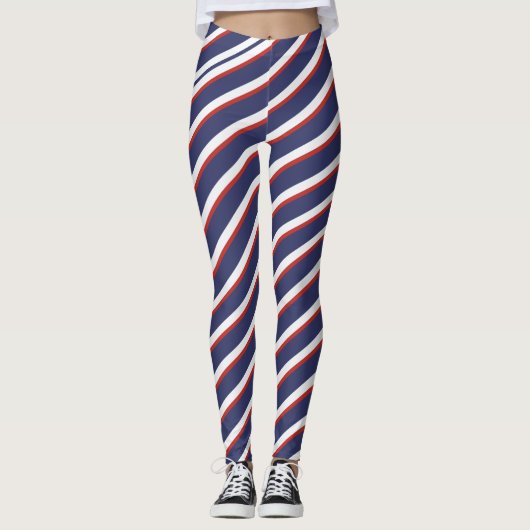 Gestreepte Leggings (Voorkant)